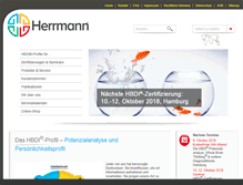 Tablet Screenshot of hbdi.de